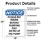 Signmission Please Pay Inside Before Pumping, 18 in W x Rectangle, Vinyl Decal OS-2PACK-NS-D-1824-V-17548 - alternate 2